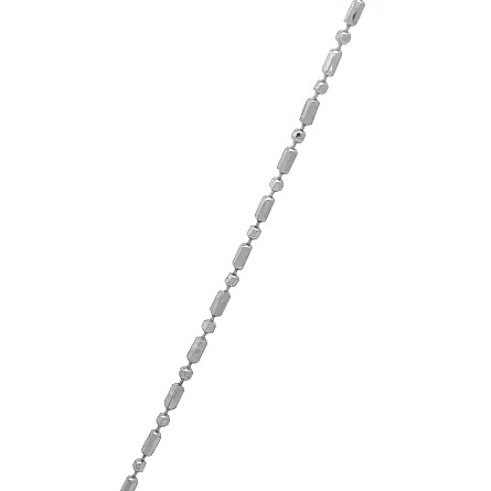 14K White Gold Estate Cultured Pearl Freeform Pendant Necklace 18.25inch 2.0dwt