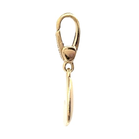 18K Yellow Gold Estate Bvlgari Heart Charm Pendant 2.0dwt