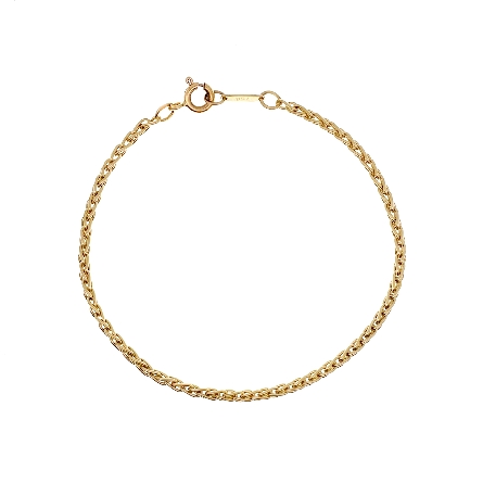 18K Yellow Gold Estate Tiffany & Co Wheat Link Bracelet 7.25inch 3.2dwt