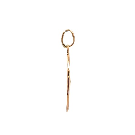 14K Yellow Gold Estate Round Saint Jude Medal 1.5dwt