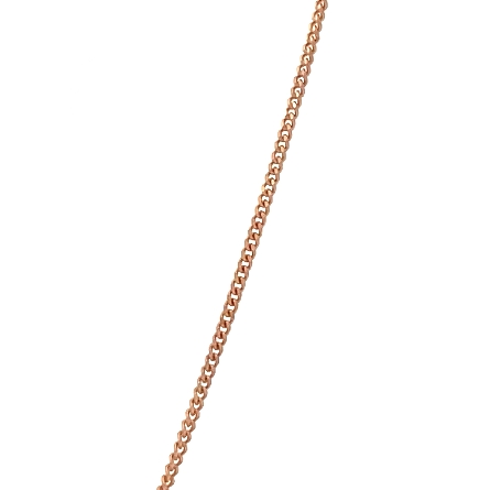 14K Rose Gold Estate Dainty Jewish Star Pendant on 18.25inch Link Chain 1.2dwt