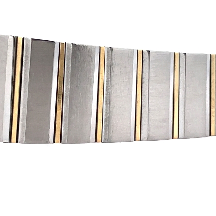 Stainless Steel and 18K Yellow Gold Estate Concord Mariner Quartz Watch w/Diams=.25apx No Box 