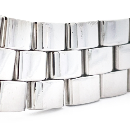 Stainless Steel Estate Baume & Mercier Hampton Salmon Dial Watch No Box 