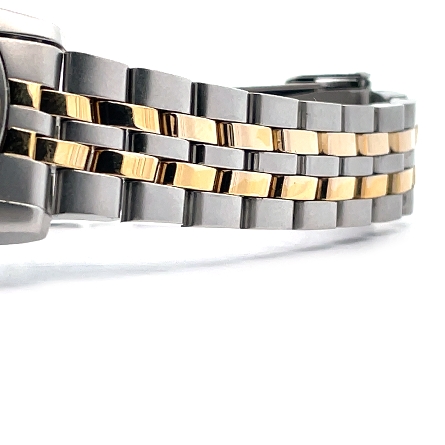 Stainless Steel Estate Two Tone TAG Heuer Silver Dial Watch with Link Band