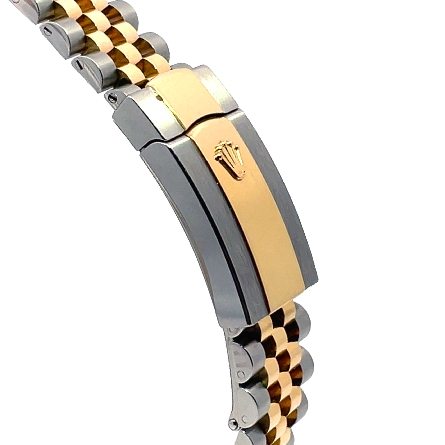 Stainless Steel and 18K Yellow Gold Estate Rolex Oyster Datejust Perpetual White Dial and Gold Roman Numeral Markers Watch w/Papers Only Serial#218257W1 Model#126233 Year2019