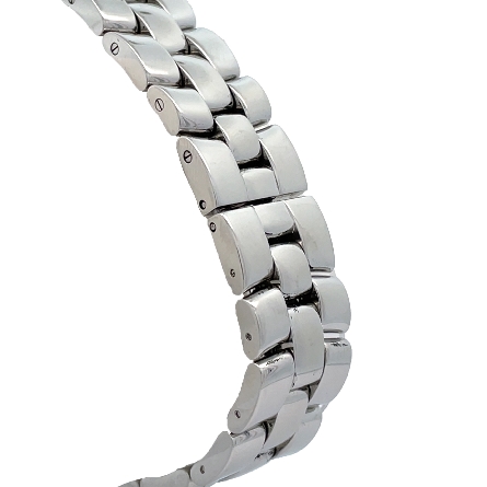 Stainless Steel Estate Baume and Mercier Geneve Elongated Blue Dial Watch