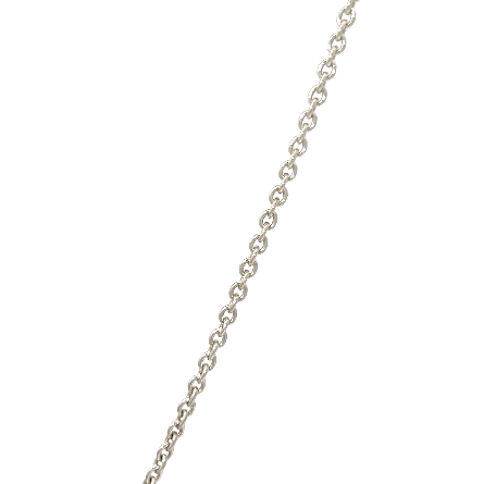 Sterling Silver Estate Tiffany&Co Elsa Peretti 19inch Open Heart Necklace 4.6dwt 